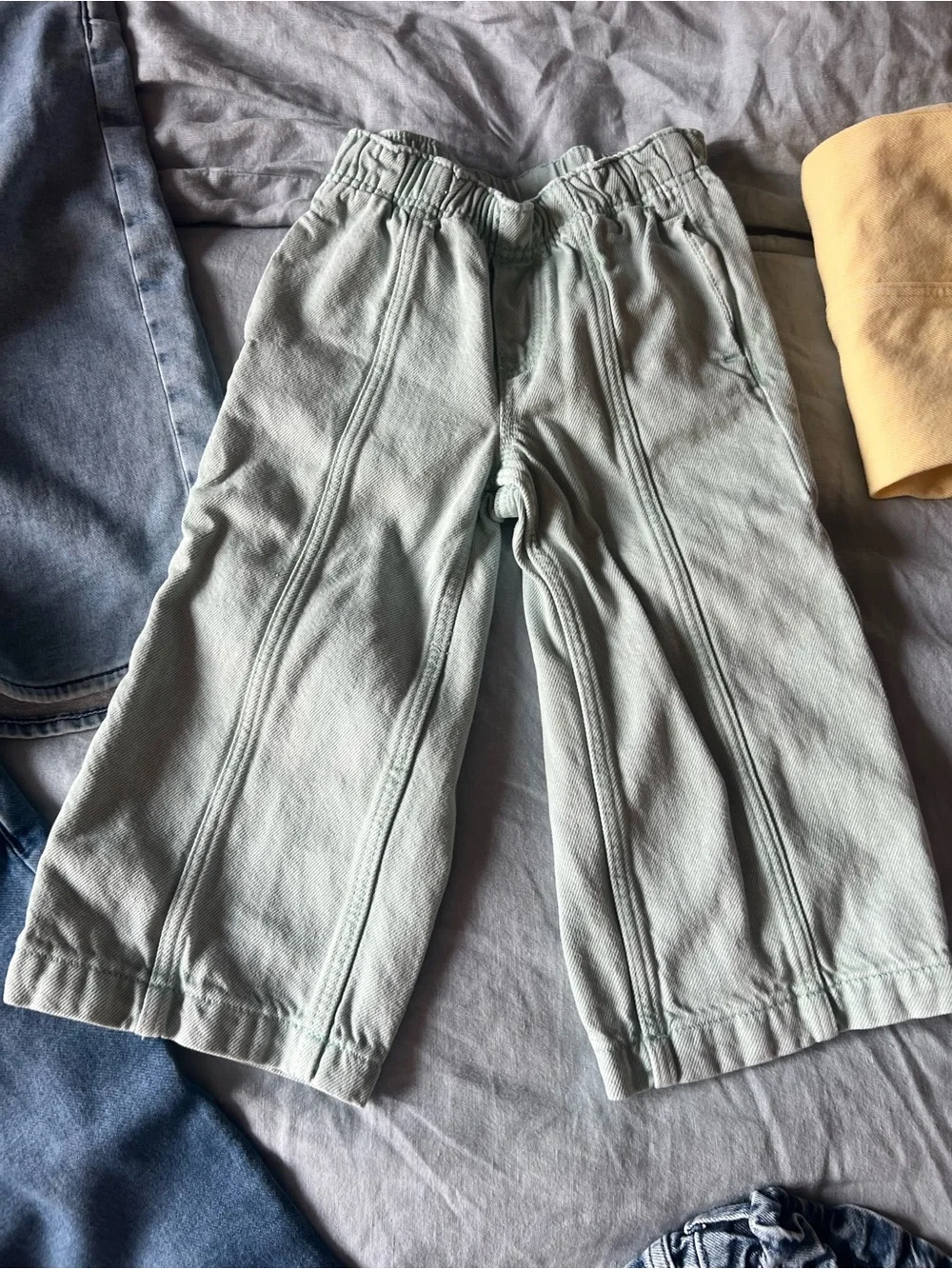GAP Kids Jeans and Pants Pack - Yellow, Light Green, Light & Dark Denim Bundle